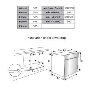 Built-in oven  EBB  1000 IXXL 