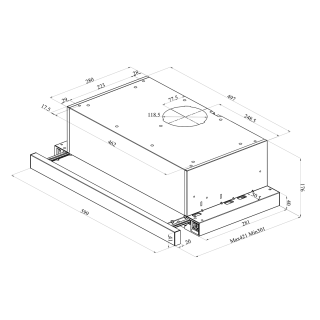 Ventilatorit nxjerrës PIO 650 2MIX 