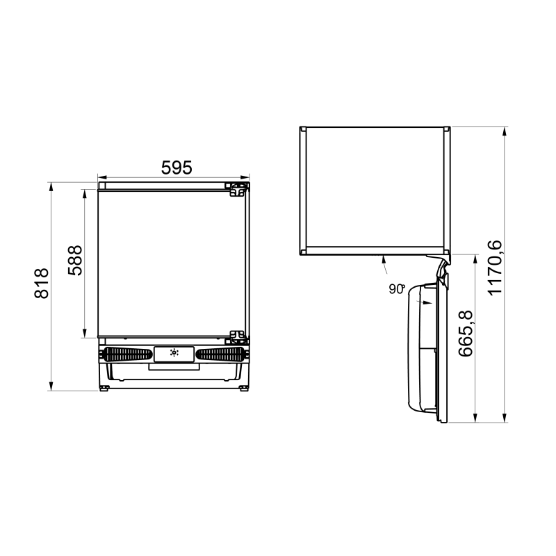 Frizider ugradni IKS 1600 F 