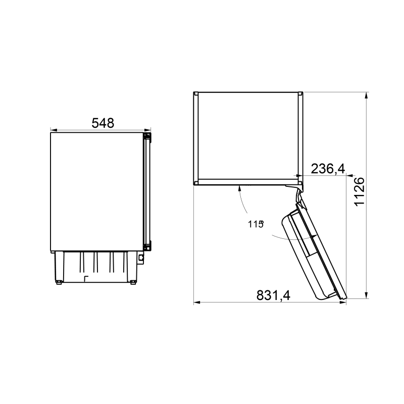 Frizider ugradni IKS 1600 F 