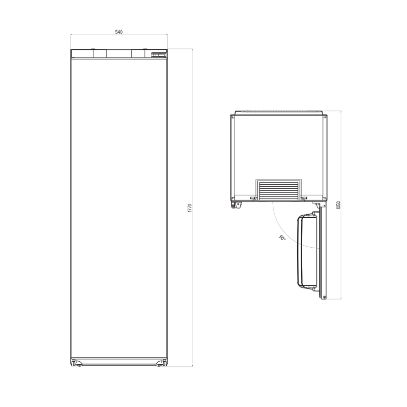 Built-in refrigerator IKS 2790 E 
