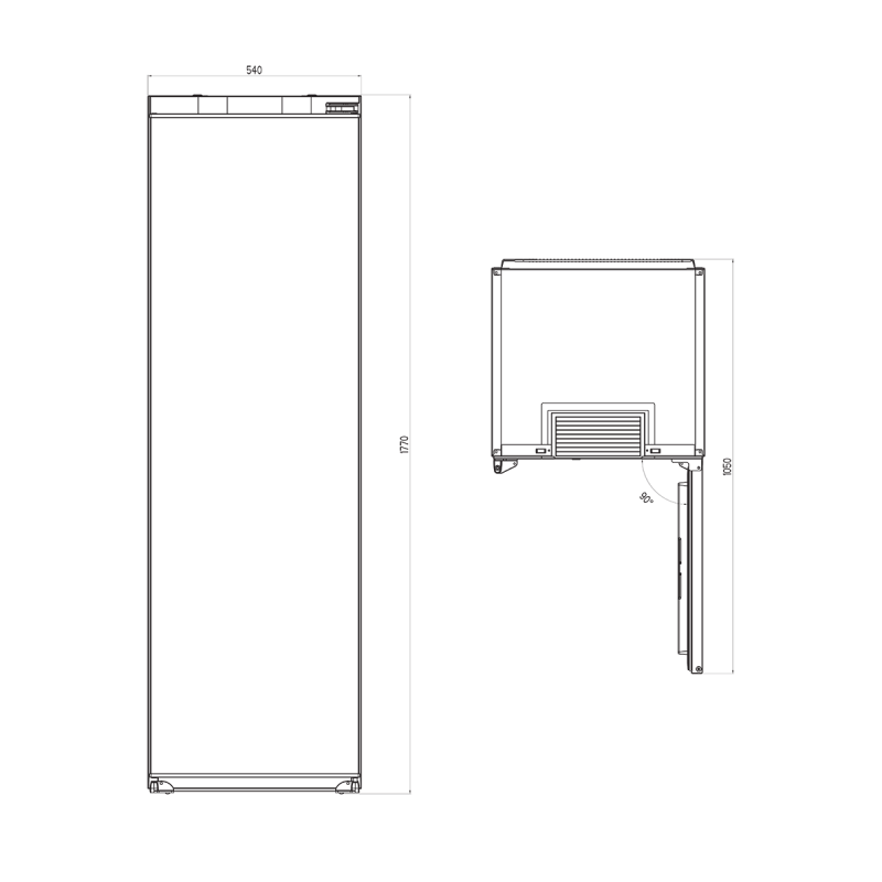 Built-in freezer IVF 2790 E 
