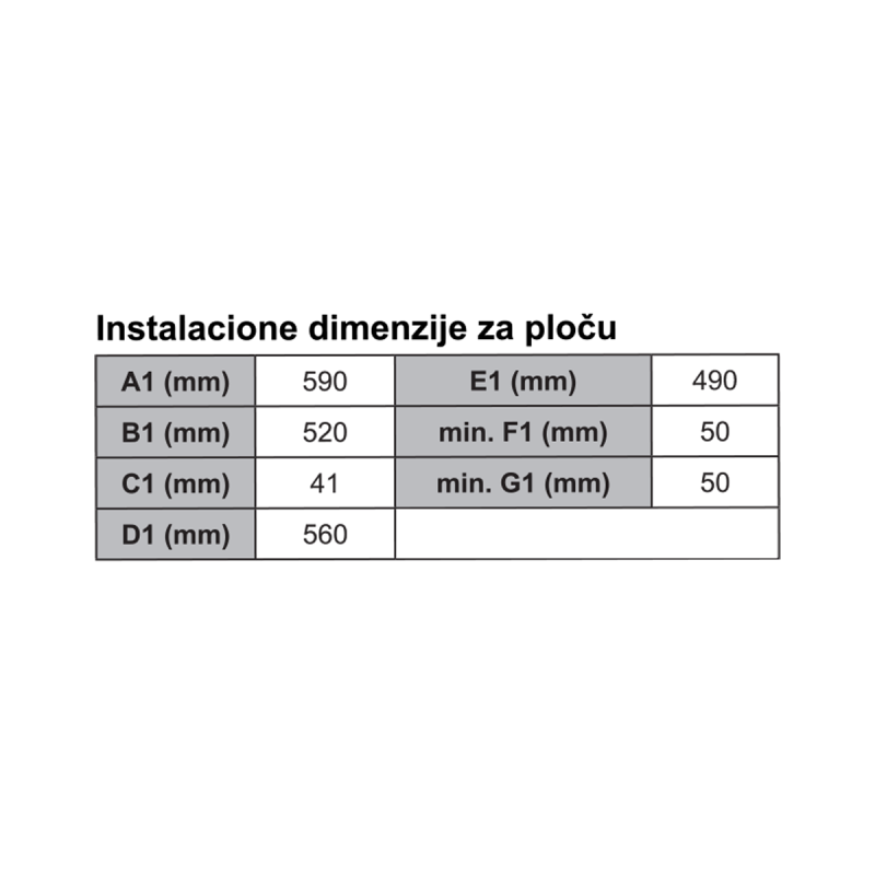 Ugradni set SET 2110400 B 
