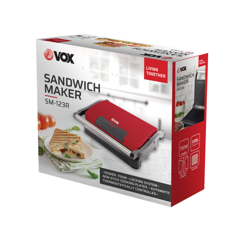Aparat za sendvice SM 123R 