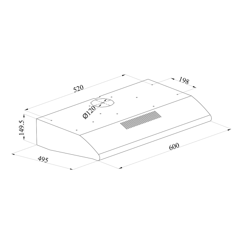 Aspirator TRD 650 IX 